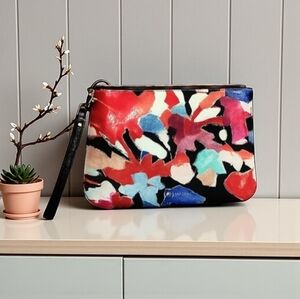 NWOT LODIS GLAZED LEATHER WATERCOLOR PATTERN WRISTLET